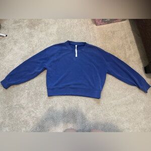 lululemon athletica Royal Blue Crew Neck Sweater